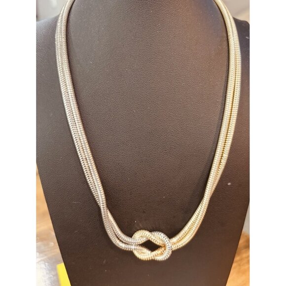 Kendra Scott Annie Knot Necklace In Gold And Silver NWT - Picture 1 of 4